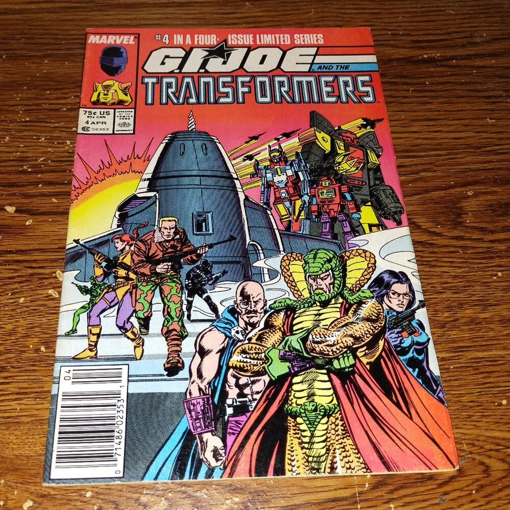 GI Joe and the Transformers #4 of 4 (Marvel Comics, 1987) Newsstand Edition